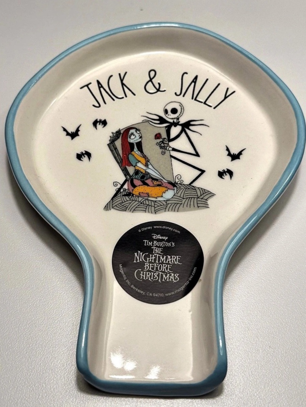Rae Dunn x Disney Nightmare Before Christmas Jack Sally Spoon Rest NWT